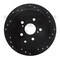 Dynamic Friction Co BRAKE ROTOR DRILLED AND SLOTTED BLACK 633-76141R - alternate 1